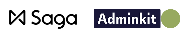 saga og adminkit logo saga og adminkit logo